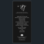 Menyn Modern Black i Spy Bröllop Hashtag-spel Meny<br><div class="desc">Rustic Calligraphy i Spy Bröllop Hashtag Game I Spy Bröllop Game Template,  Hashtag Game,  Bröllop Scavenger Game,  Bröllop Photo Hunt Game,  Reception Bröllop Hunt DIY</div>