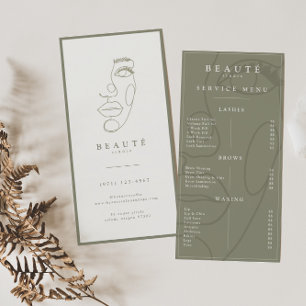 Menyn Modern Minimalist Olive Lash & Brow Service