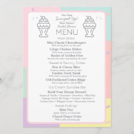 Menyn Möhippa för Retro-Middag Meny