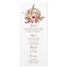 Menyn Pumpkin Höstmiddag