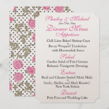 MENYN rosa/Svart WEDDING RECEPTION