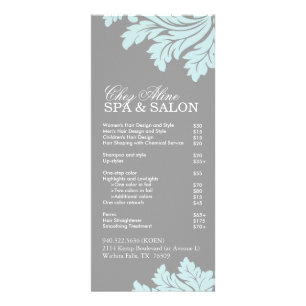 Menyn Salon and Spa Service Reklamkort