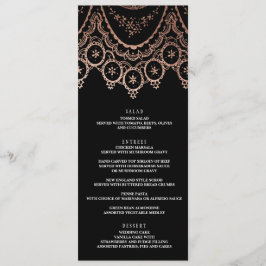 Menyn Snöre Bröllop, ömtålig ro Guld Meny