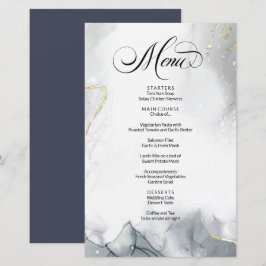 Menyn Svart och vit vattenfärg i BUDGET-Abstrakten