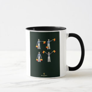 Menyn täcker från ombord QE2EN (färglithoen) Mugg