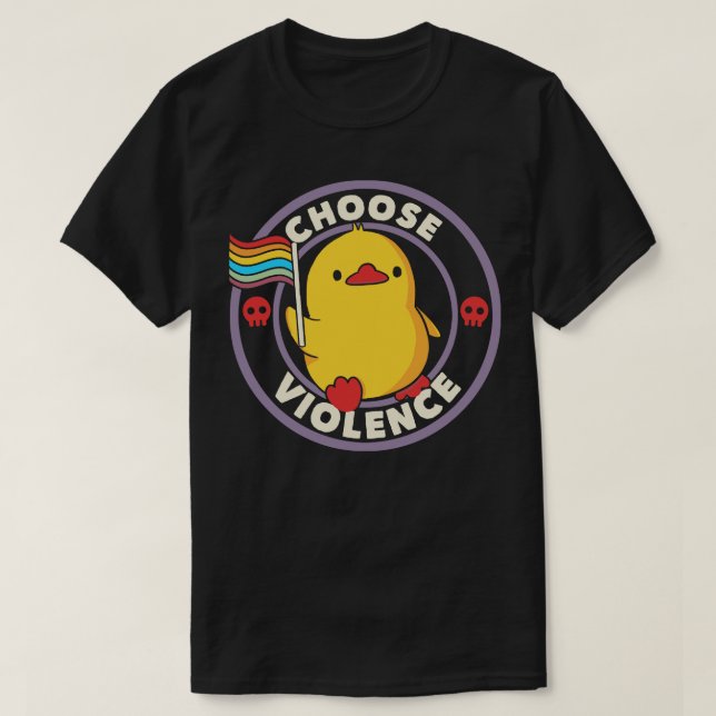 Menyn Violence Pride Anka av Tobe Fonseca T Shirt (Design framsida)