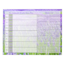 Menyplan för Lavender Personlig varje vecka, Antec Anteckningsblock