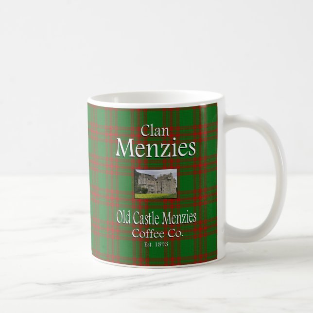 Menzies för klanMenzies gammalt slott kaffe Co. Kaffemugg (Höger)