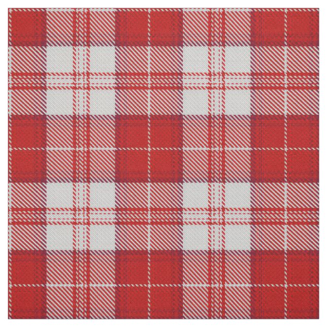 Menzies Red Tartan Tyg (Provkarta)