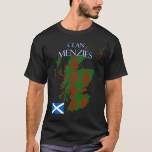 Menzies Scottish Klan Tartan Scotland T Shirt