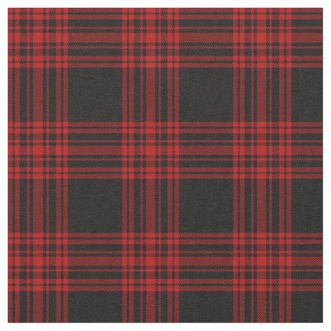 Menzies som jagar Tartan Scottish Play Mönster Tyg (Närbild)