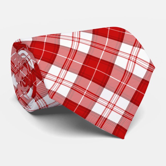 Menzies tartan Red White plaid Slips (Rullad)