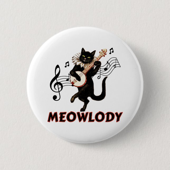 Meolody Cat Music Guitar Knapp (Framsida)
