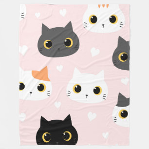 Meow 60 x 80 Fleece Blanket