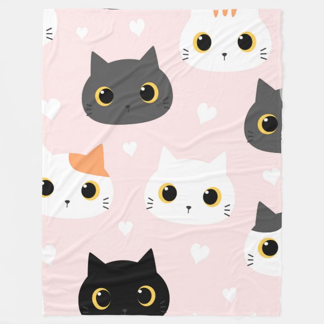 Meow 60 x 80 Fleece Blanket (Framsidan)