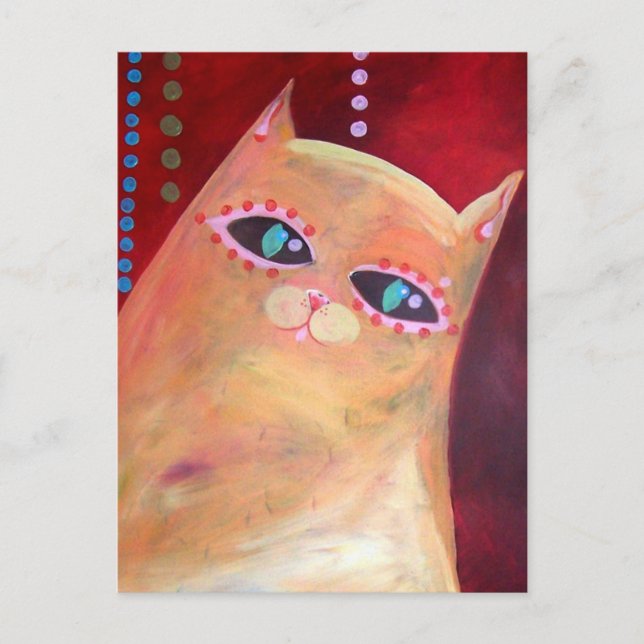 "Meow and Forever" Originalteckning Vykort (Framsida)