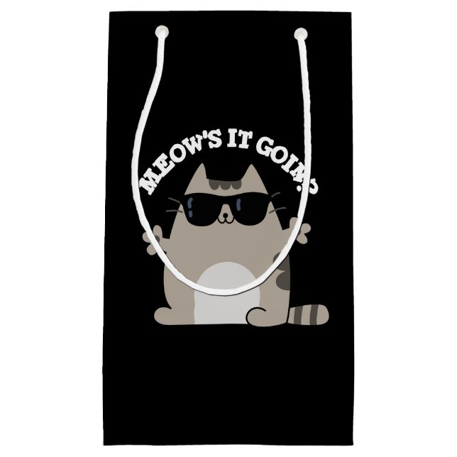 Meow är det som går på Cat Pun Mörk BG (Framsidan)