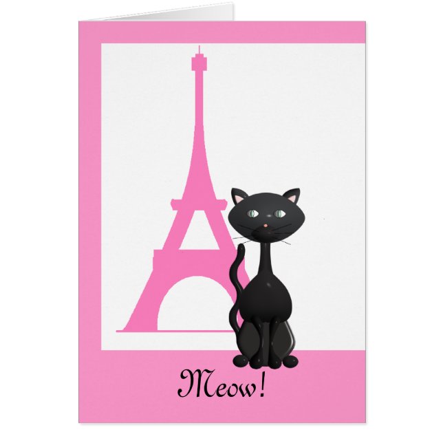 Meow, Bonjour! OBS Kort (Framsidan)