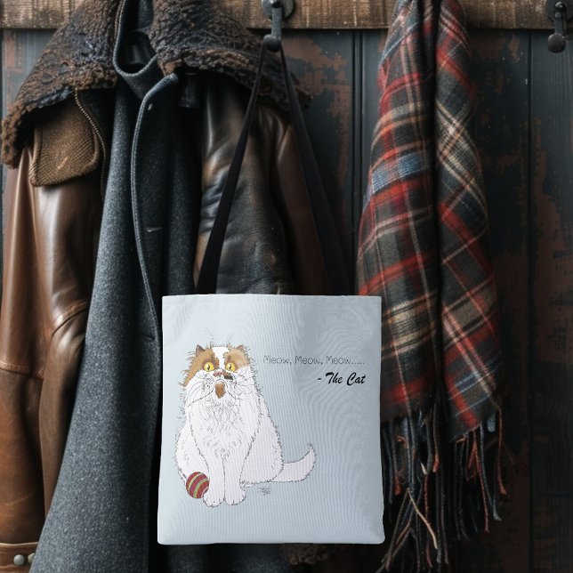 Meow Cat Funny Tygkasse (Skapare uppladdad)