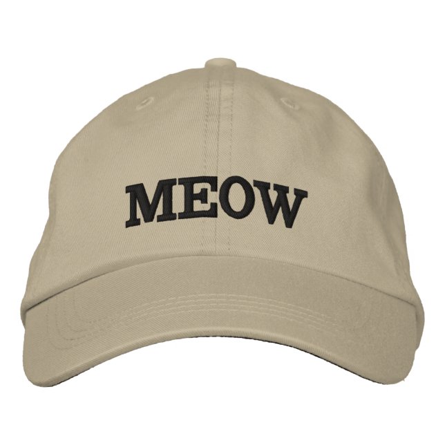 MEOW CAT HATS BRODERAD KEPS (Framsida)