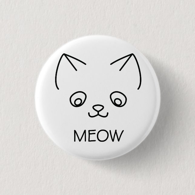 MEOW CAT IN BLACK KNAPP (Framsida)