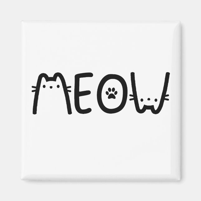 MEOW CAT MAGNET (Framsidan)