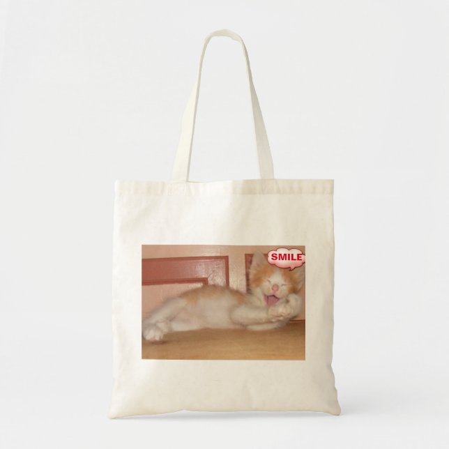 Meow Cats 7 Tote Bag Tygkasse (Framsidan)