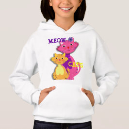 Meow Cats Cute Girly Kattdjur Toppar Tee