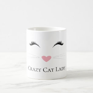 Meow Crazy Cat Dam Kaffemugg
