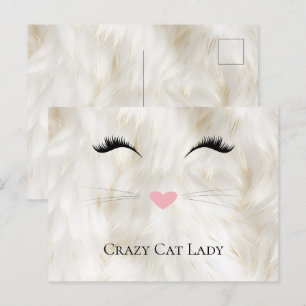 Meow Crazy Cat Dam Vykort