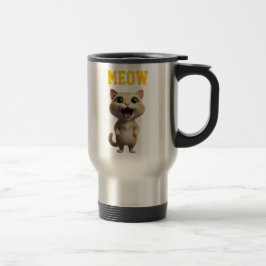 Meow Cute Cat Travel Mug Resemugg