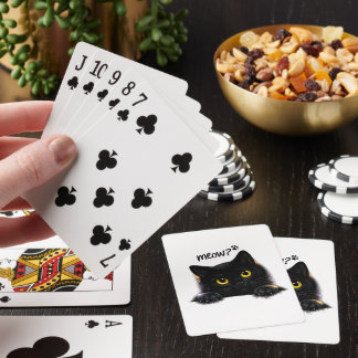 Meow Deal – Svarta Kattkort Casinokort