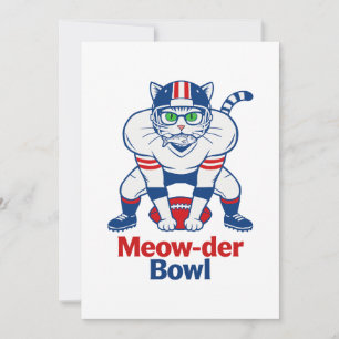 Meow-der Bowl Inbjudningar
