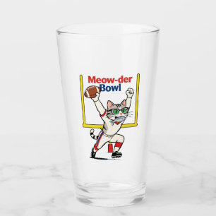 Meow-der Bowl Mästare Katt Fotboll Glaskopp