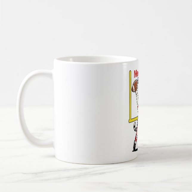 Meow-der Bowl Mästare Katt Fotboll  Kaffemugg (Vänster)
