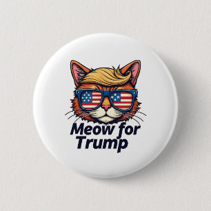 Meow för Trump Gör katter Säkra igen Knapp
