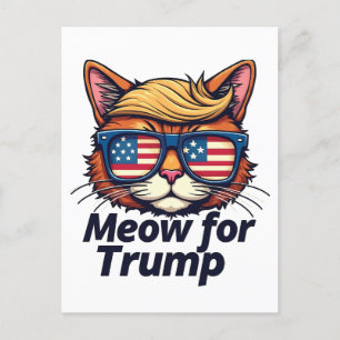 Meow för Trump Gör katter Säkra igen Vykort