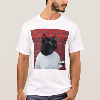 MEOW Funny Cat Kendrick Hip hop Rap Album Parody T Shirt