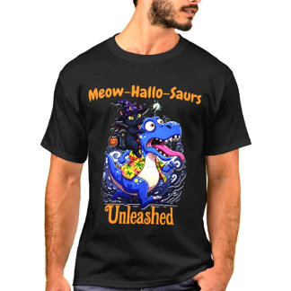 Meow Funny Halloween Orange Family T Shirt