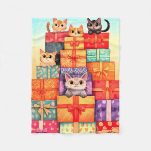 Meow Gift Birthday Torn Fleecefilt