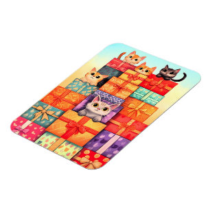 Meow Gift Birthday Torn Magnet
