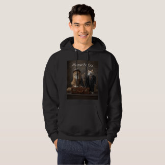 Meow & Go – Rolig Hoodie för Reskatter Beskrivning