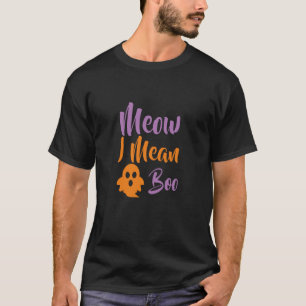Meow I Elak Boo-catoween-halloween-roligt T Shirt