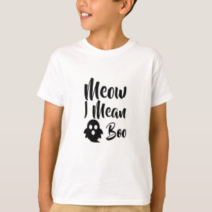 Meow I Elak Boo-catoween-halloween-roligt T Shirt