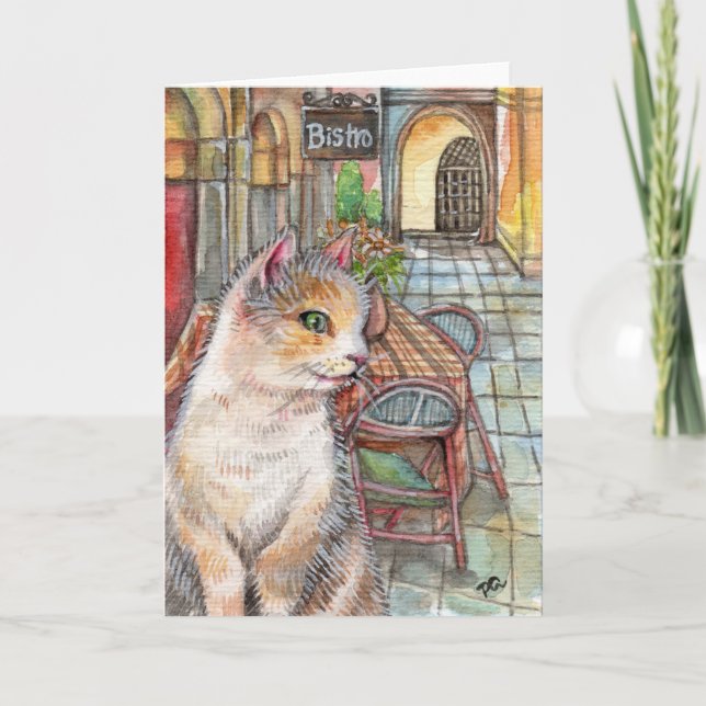 Meow i fronten Bistro Kort (Framsida)