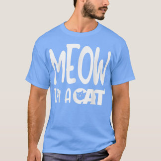 Meow Im A Cat Halloween Costume T Shirt