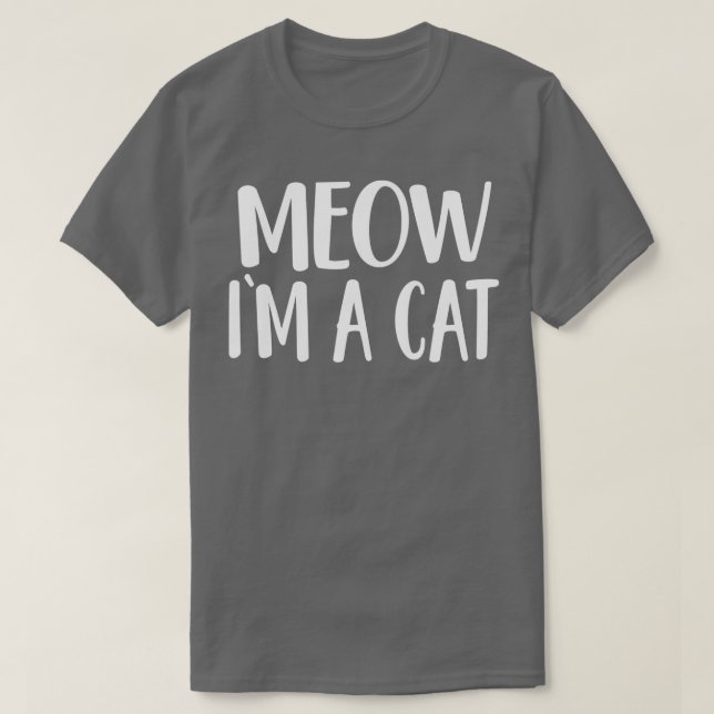 Meow Im A CatHalloween Costume T Shirt (Design framsida)