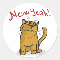 Meow Ja - Round Stickers
