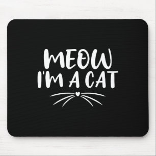 Meow jag är en Cat Funny Halloween Costume Par 202 Musmatta