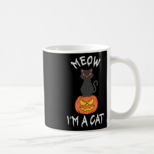 Meow jag är en För manar kvinna i Cat Cute Hallowe Kaffemugg